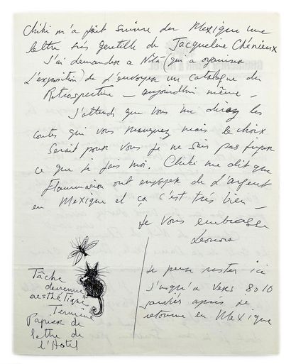 Leonora Carrington
Autograph letter signed...