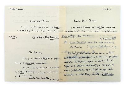 MAURICE BLANCHOT
4 autograph bills signed...