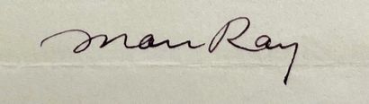 Man Ray
3 autograph letters signed to Henri...