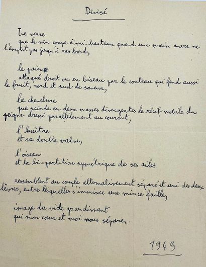 MICHEL LEIRIS
7 autograph letters signed...