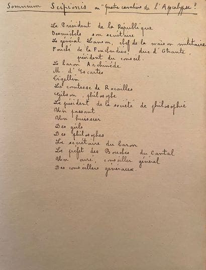 
Autograph manuscript of a draft of a play...