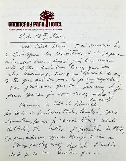 Leonora Carrington
Autograph letter signed...