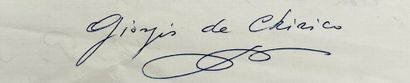 GIORGIO DE CHIRICO
15 autograph letters signed...