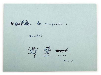 Max ERNST
Autograph card signed 