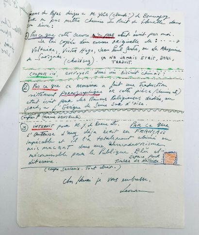 Leonora Carrington
3 autograph letters signed,...