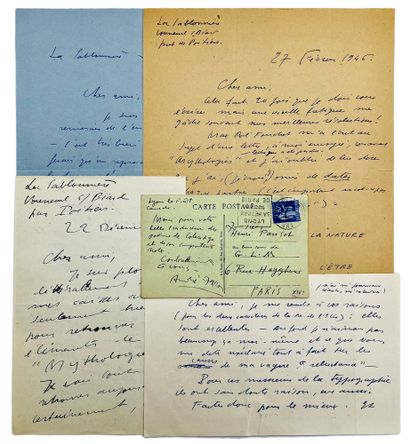André MASSON
5 letters and 1 card, autographed,...