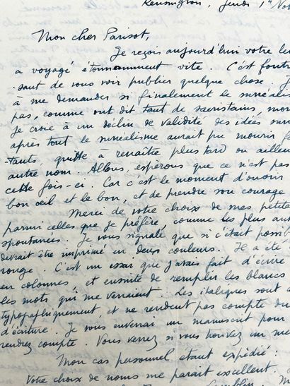 Jacques BRUNIUS
10 autograph letters signed...
