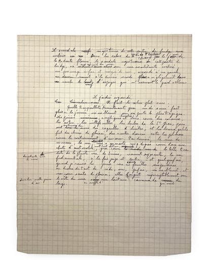 Le jardin engourdi. (In Liberté Grande)
Manuscript...