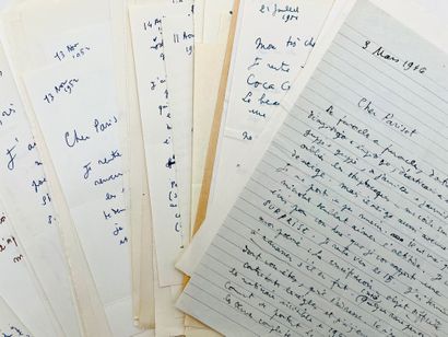 JEAN COCTEAU
73 autograph letters signed...