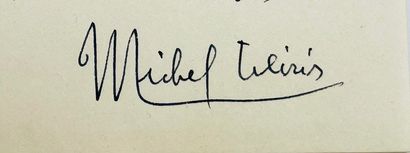 MICHEL LEIRIS
7 autograph letters signed...