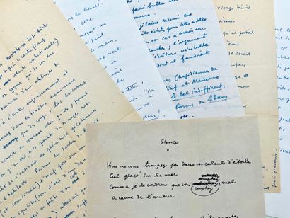 JEAN COCTEAU
7 autograph manuscripts, 7 pp....