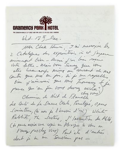 Leonora Carrington
Autograph letter signed...