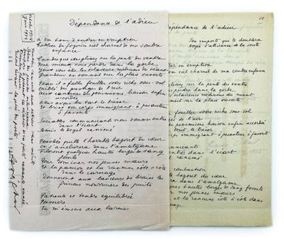 René Char
2 autograph manuscripts signed,...