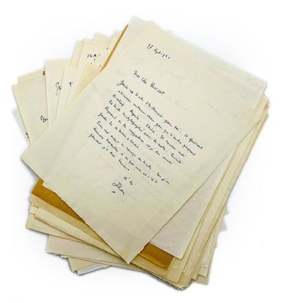 JEAN COCTEAU
73 autograph letters signed...