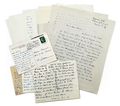 Max ERNST
12 letters and 6 autograph cards...