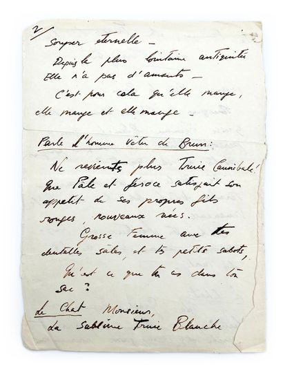 Leonora Carrington
Autograph manuscript signed...