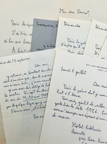 MICHEL LEIRIS
7 autograph letters signed...