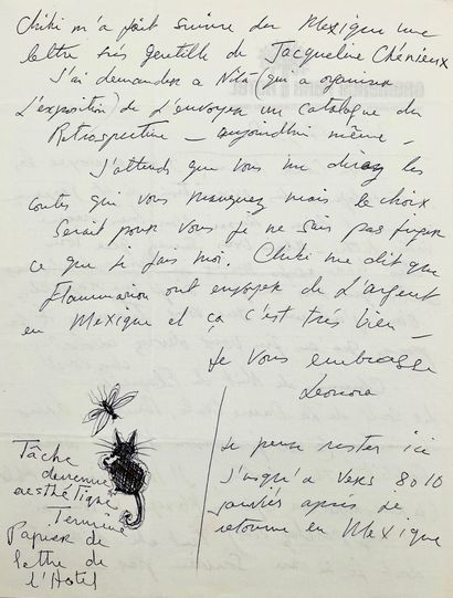 Leonora Carrington
Autograph letter signed...