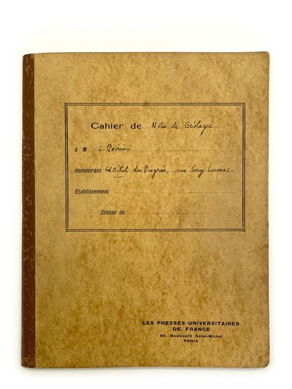 Julien GRACQ / Louis POIRIER
School notebook...