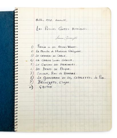 Leonora Carrington
Autograph manuscript,...