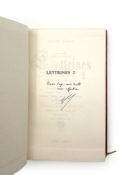 Julien GRACQ / Louis POIRIER
Letters 2. José...