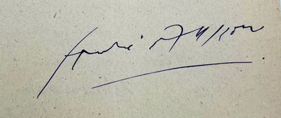 André MASSON
5 letters and 1 card, autographed,...
