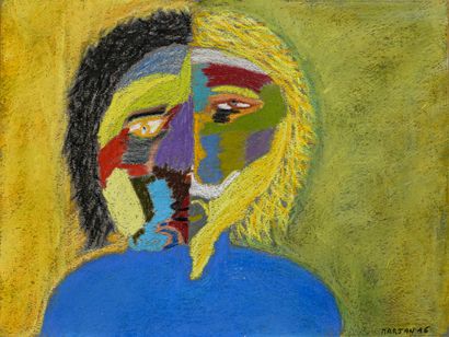 MARJAN
Untitled / Dry pastel on paper / Signed...