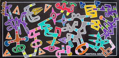 BERTEAU Nicolas
Untitled / Posca on wood...