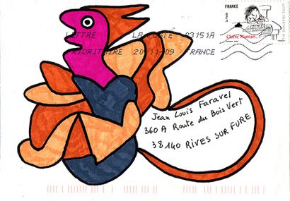GOUX Claudine
Untitled / Mail-Art Envelope...