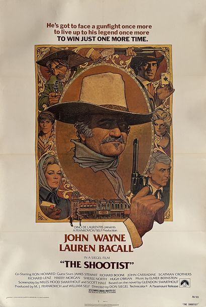 THE SHOOTIST Don Siegel. 1976.
69 x 104 cm....