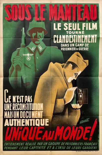 UNDER THE COAT 1945.
80 x 120 cm and 64 x...