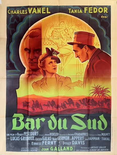 BAR DU SUD Henri Fescourt. 1938.
120 x 160...