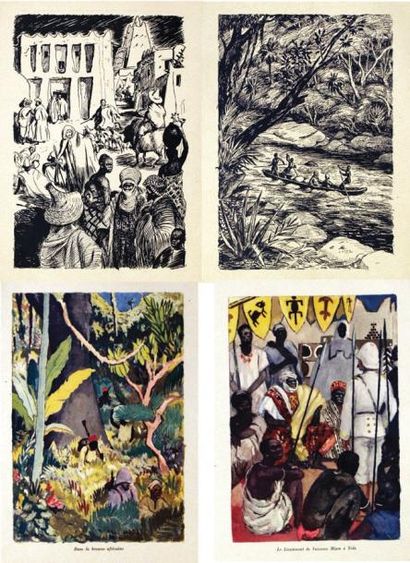 Yola/Brousse Africaine/Descente du Fleuve/Village...
