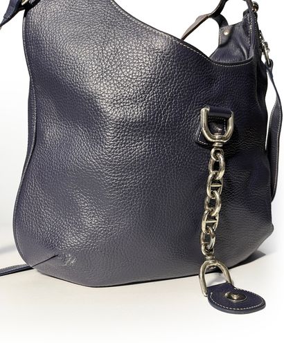 Renouard. Blue and brown leather bag (st...