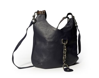 Renouard. Blue and brown leather bag (st...