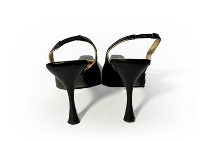 Sergio Rossi. Black leather pumps T38.5 in...