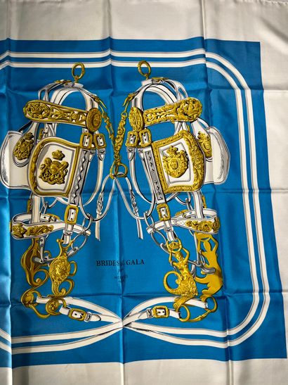 Hermès Paris. Brides of gala. Silk scarf...