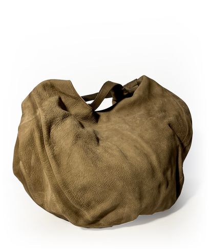 Renouard. Brown leather bag (wear, stain...