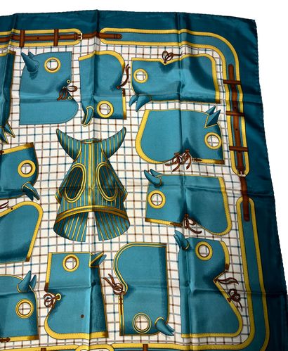 Hermès Paris. Camails. Silk scarf 90x90cm...