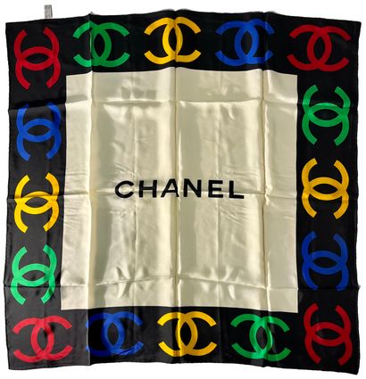 Chanel. Silk scarf 86x91cm