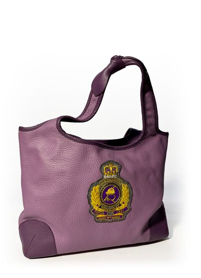 Renouard; Purple leather bag