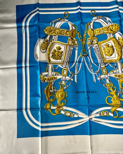 Hermès Paris. Brides of gala. Silk scarf...