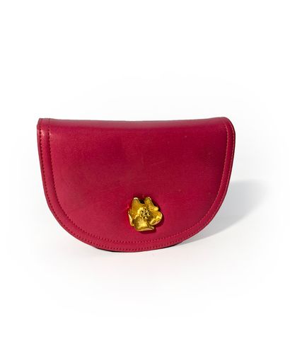Lanvin. Pink leather clutch (small stain...