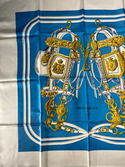 Hermès Paris. Brides of gala. Silk scarf...