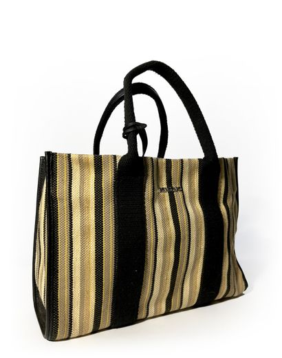 Renouard. Striped fabric bag