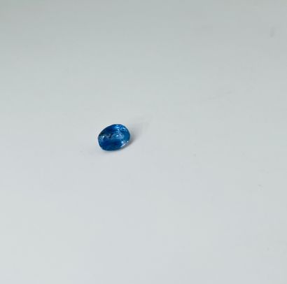 椭圆形蓝宝石，重1.34克拉，可能是锡兰未加热的蓝宝石