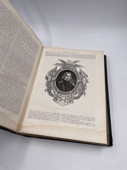 2卷：《法国革命史》，路易-布朗，600幅由艺术家精英根据夏勒里先生的画作绘制的...