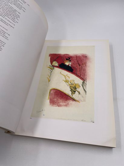1卷：《图卢兹-劳特累克图形作品全集，目录》，Gerstenberg收藏，皇家艺术学院，伦敦，1988年，泰晤士和哈德逊，英文书，书本变形，书底有轻微水印，书页未粘。

