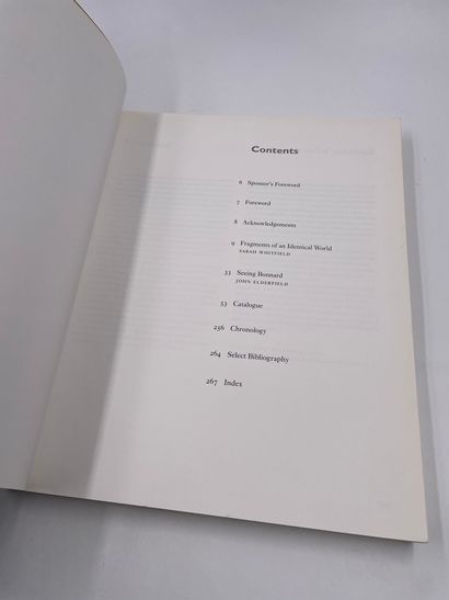 1卷：《博纳尔》，莎拉-惠特菲尔德和约翰-埃尔德菲尔德的论文，莎拉-惠特菲尔德的目录，泰特画廊出版，1998年，英文书。

