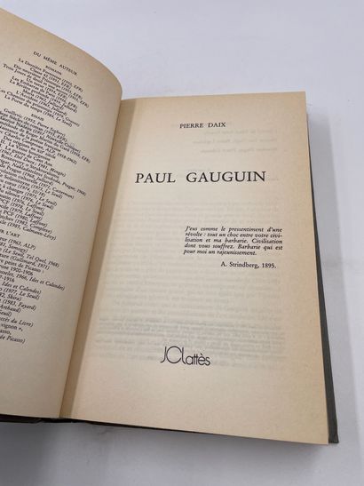 1卷：《保罗-高更》，Pierre Daix，Éditions Jean-Claude...